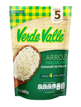 Arroz Precocido Consomé de pollo Verde Valle