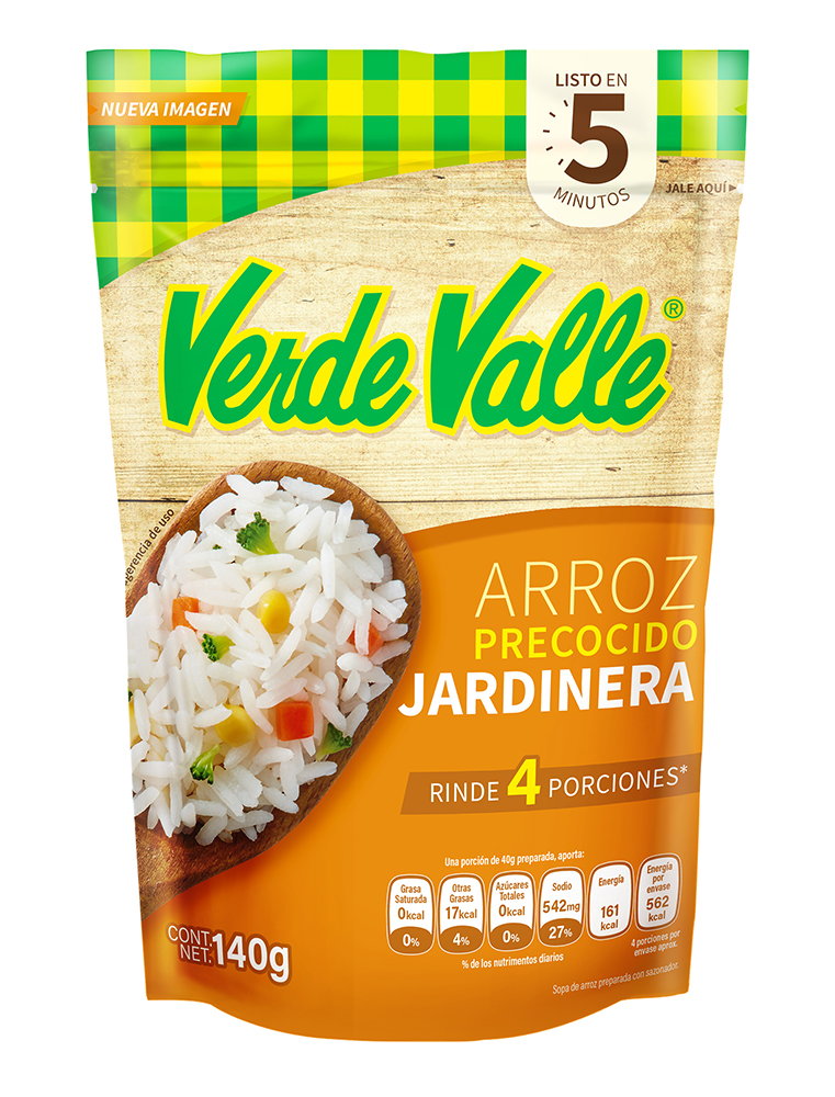 Arroz Precocido Jardinera Verde Valle