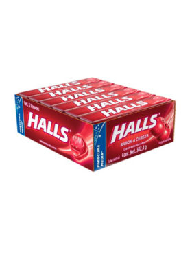 HALLS CEREZA EXH  12 UDS