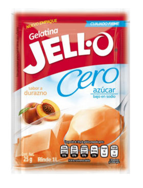 JELLO BAJA/C DURAZNO 25 GR  10 UDS