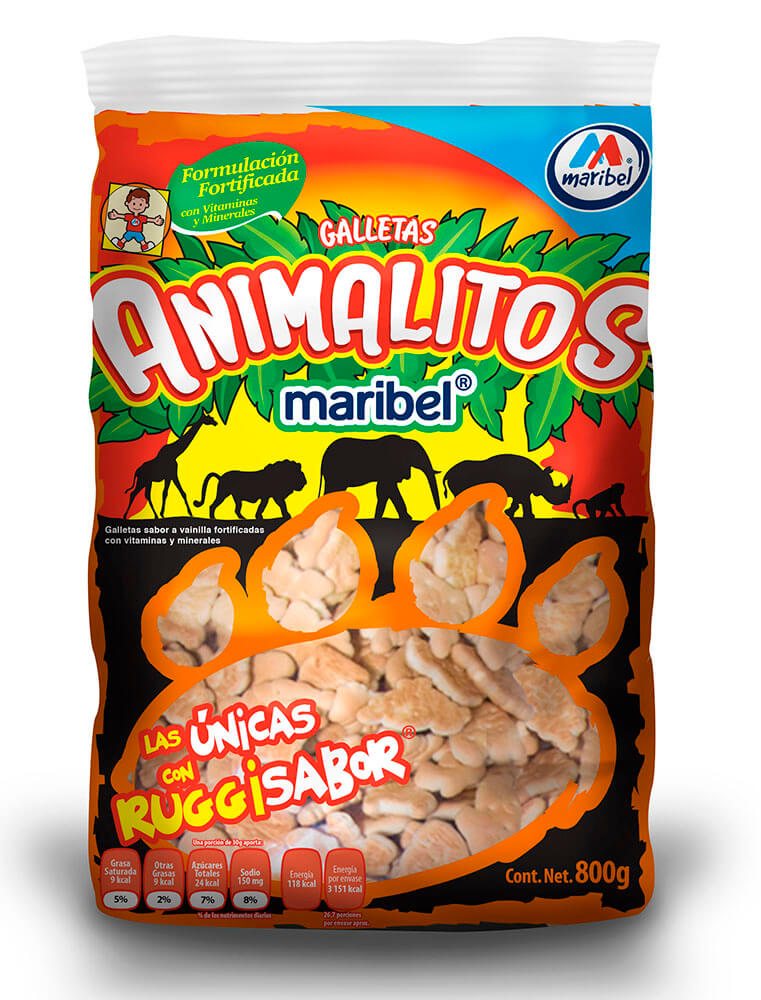 MARIBEL ANIMALITOS 800 GR 6 UDS