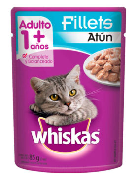WHISKAS SOB ATUN 85 GR  8 UDS