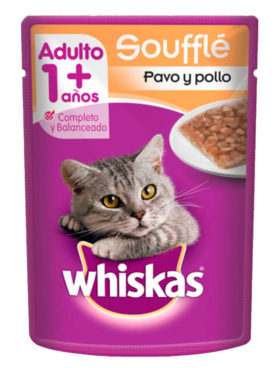 WHISKAS SOB PAVO 85 GR  8 UDS