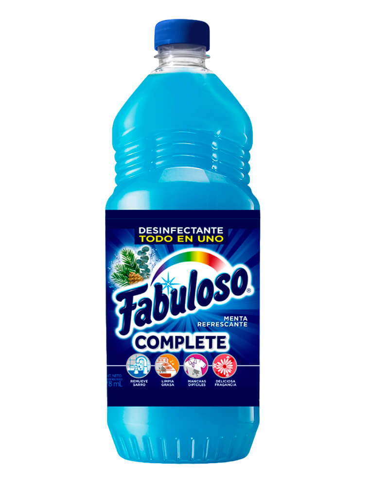 FABULOSO COMPLETE AZUL 828 ML 4 UDS
