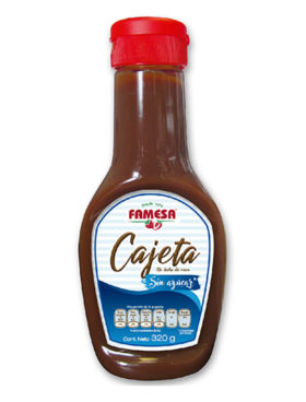 FAMESA CAJETA S/AZUCAR 320 GR  5 UDS