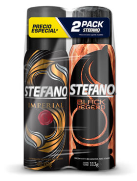 STEFANO SPRAY 2PACK BLACK + IMPER  2 UDS