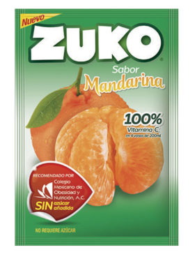 ZUKO MANDARINA 15 GR  8 UDS