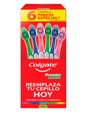 COLGATE CEPILLO PREMIER   6 UDS