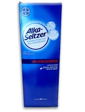 ALKA SELTZER 100 MG 100 UDS