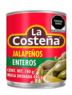 LA COSTEÑA JALAPEÑO - 780 GR  6 UDS
