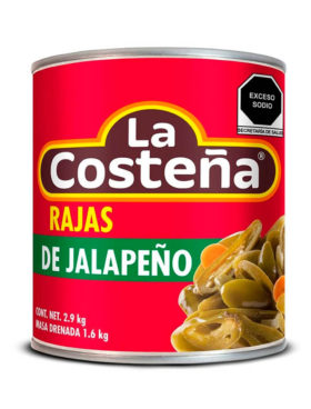 LA COSTEÑA RAJAS JALAPEÑO - 2.9 KG