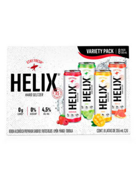 HELIX HARD SELTZER SURT 335 ML  8 UDS