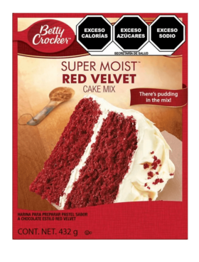 BETTY CROCKER RED VELVET 432 GR  1 UDS